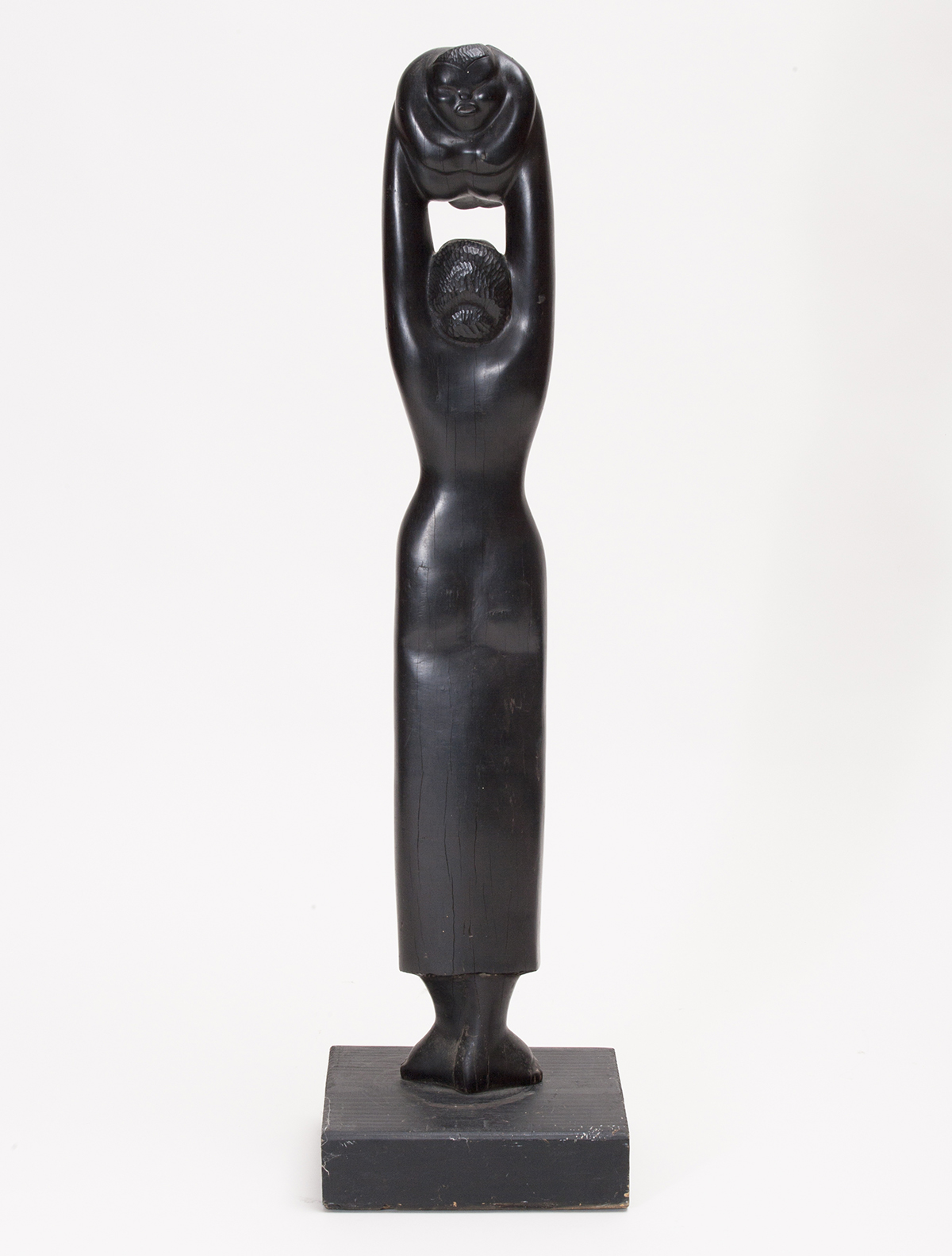 1616 ebony mother and child sculpture 0002