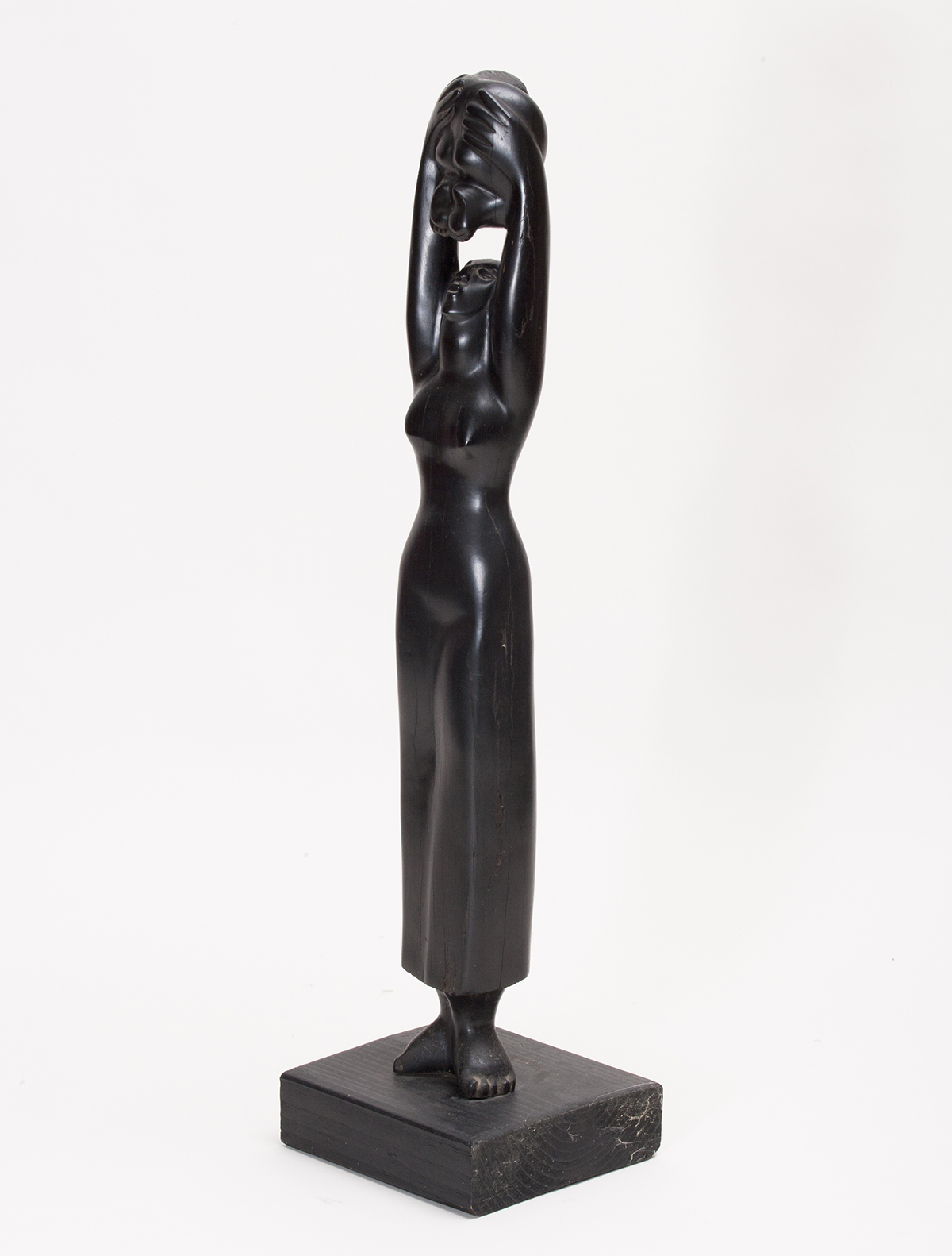 1617 ebony mother and child sculpture 0003