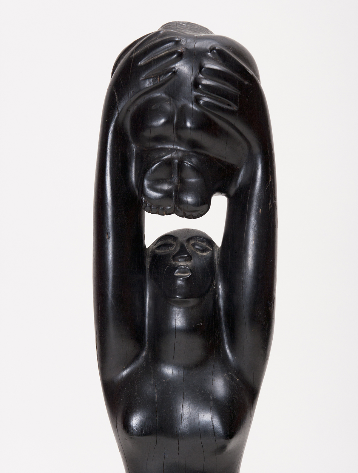 1618 ebony mother and child sculpture 0004